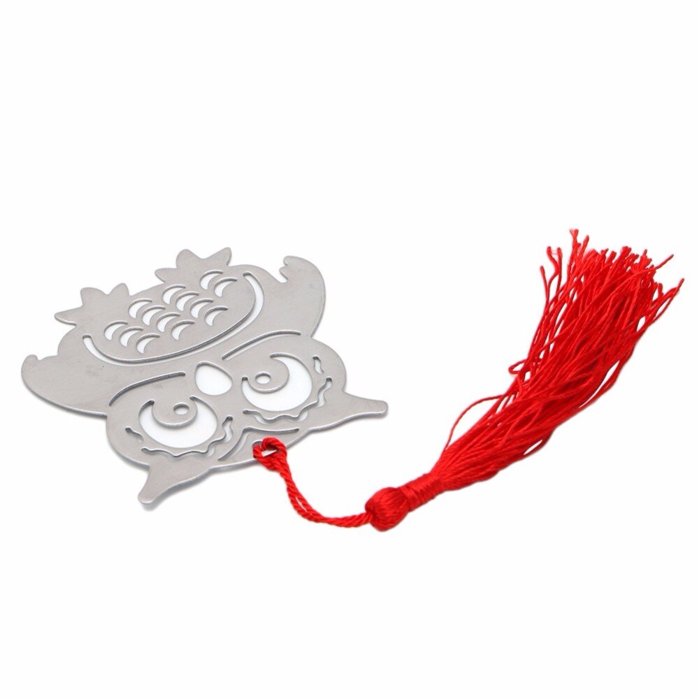 1PC Mini Stylish Bookmark Stationery Silver Color Metal Bookmarks Style