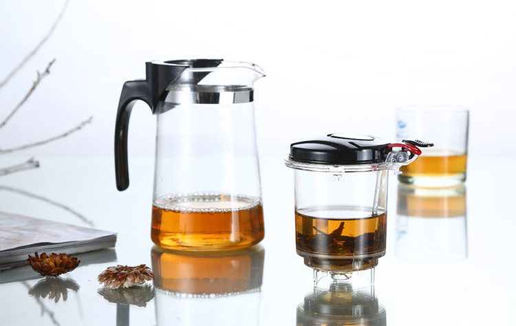 Heat Resistant Glass Teapot Chinese Set Puer Kettle Coffee Maker Convenient Office Pot With filter