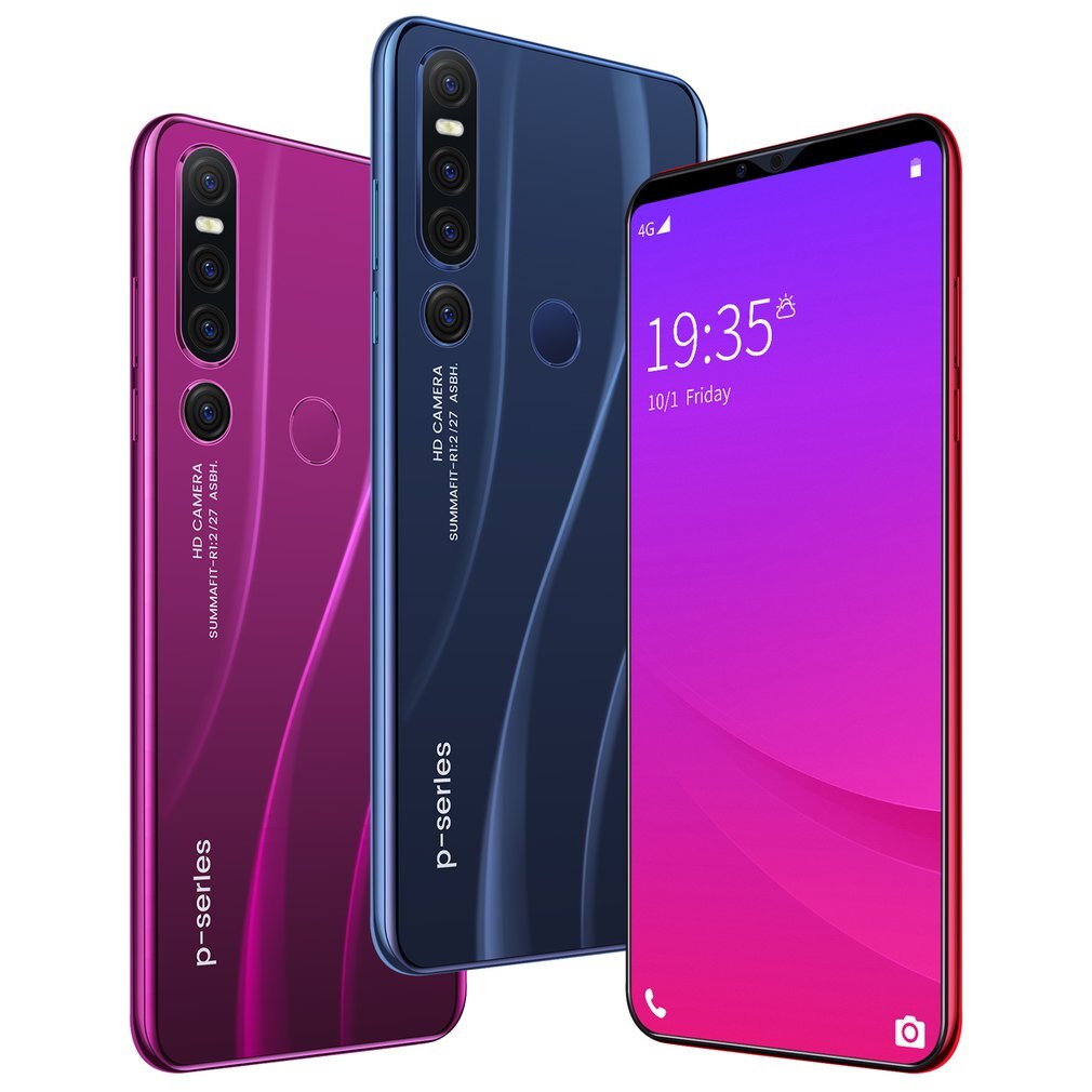 P46 Pro Smartphone 1Gb + 8Gb Mobiele Android 9.1 Handphone Core 6.1Inch Mobilephone Gezicht Vingerafdrukherkenning