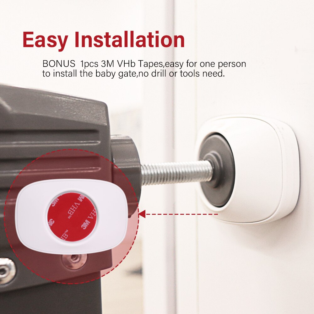 EUDEMON 2pcs Of Pet Gates Wall Guard Safe Wall Bumpers Guard Wall Protector Cups Pads For Pressure Gate Door Stairs