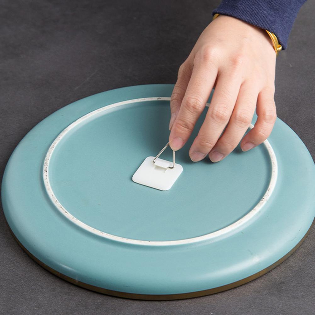 Muurhaken zonder boren Plaathaken Zelfklevende opberghaken Fotohangers voor huisdecoratie Eenvoudige installatie voor muur