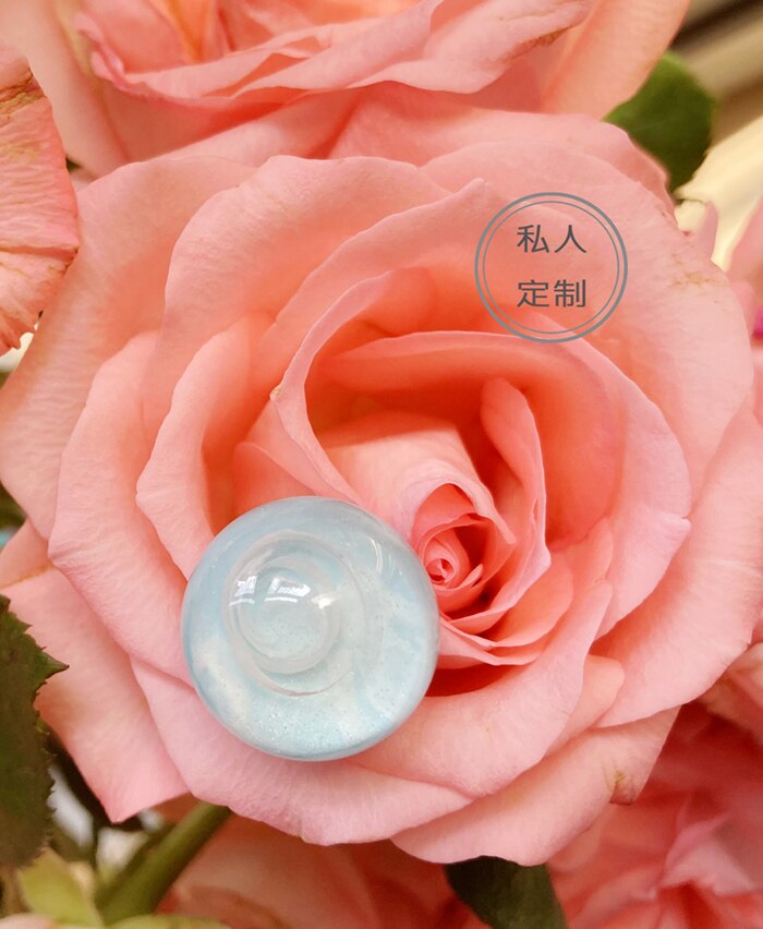 Keepsake urn ash- Memory Cremation Jewelry Pendant Ashes or Hair -blue Crystal glass & resin ball