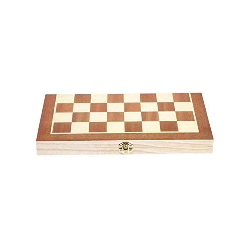 Wooden Chess Folding Board Set Portable Outdoor Board Game