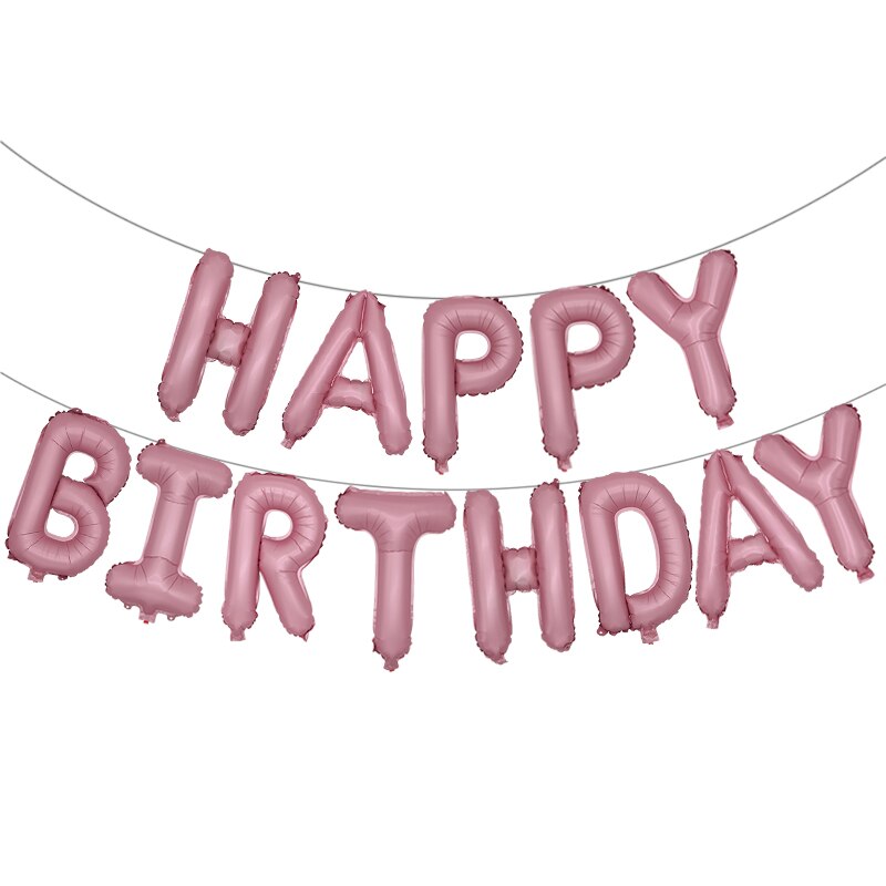 13Pcs Happy Birthday Balloons Foil Letter Balloon Birthday Party Decorations Kids Adult Birthday Balloons Alphabet Balloons set: STYLE 7