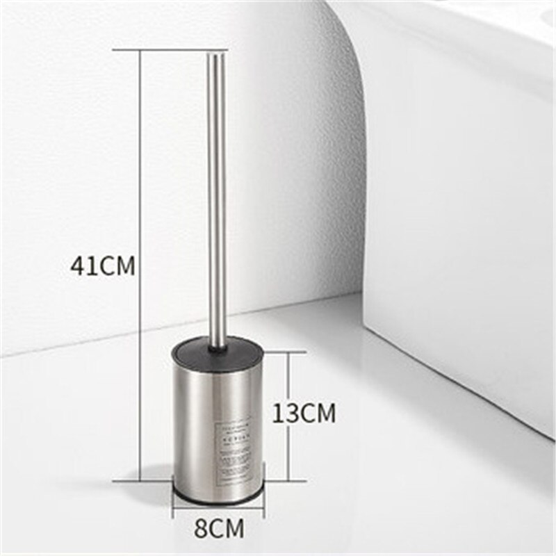 Spazzola di pulizia di tipo durevole di vendita calda per servizi igienici Set porta scopino in acciaio inossidabile Set bagno bagno Hardware oro/cromo: Style A silver