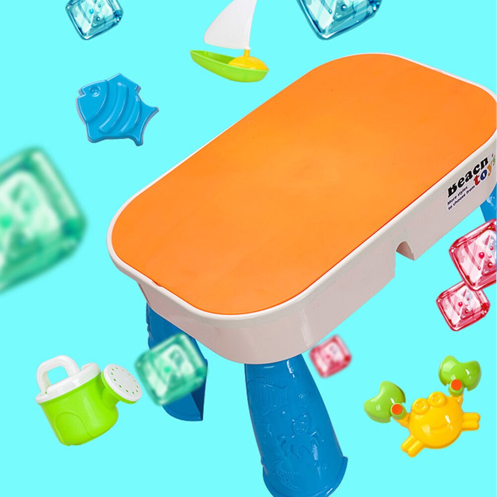 Berging Strand Zand Speelgoed Set Zomer Met Activiteit Tafel Assortiment Graven Pit Plastic Baggeren Tool Seaside Niet Giftig