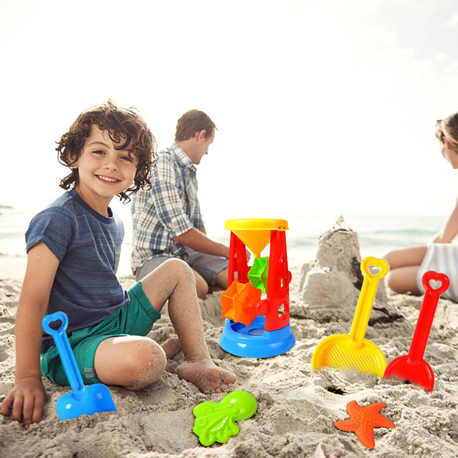 Beach Toy Sand Set Sand Play Sandpit Toy Summer Outdoor Toys Sandpit Toys Baby Learning Education Toys For Kids Fun Toys ##