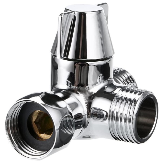 Rozdzielacz węża prysznicowego mosiądz 3-drożny rozdzielacz 1/2 &quot;rączka prysznica T Adapter rozdzielacz prysznicowy, bateria prysznicowa, zawór trójdrożny: A