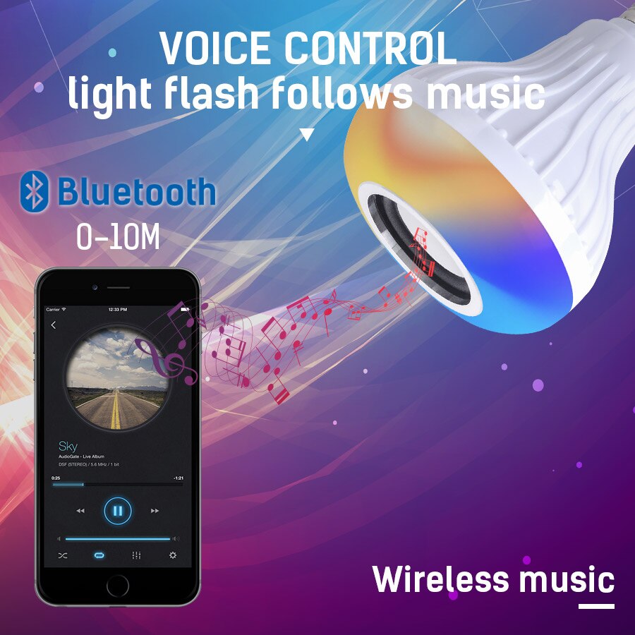 E27 16 Kleur Veranderende Magische Lamp Lamp 110-265V Bluetooth controle RGB Led Licht Woondecoratie Interieur Kalebas vormige Bombilla LED