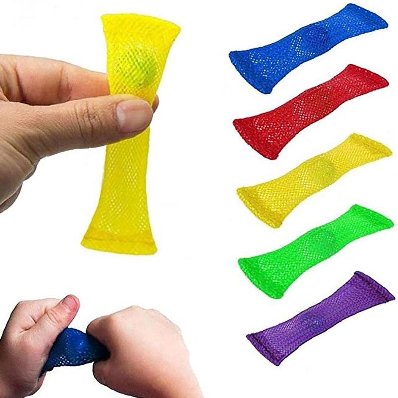 Marble Mesh Sensory Toys Marbles Ball Toys Stress Relief Bend Hand Fidget Toys Easy Mesh Braided Mesh Marble G9X8