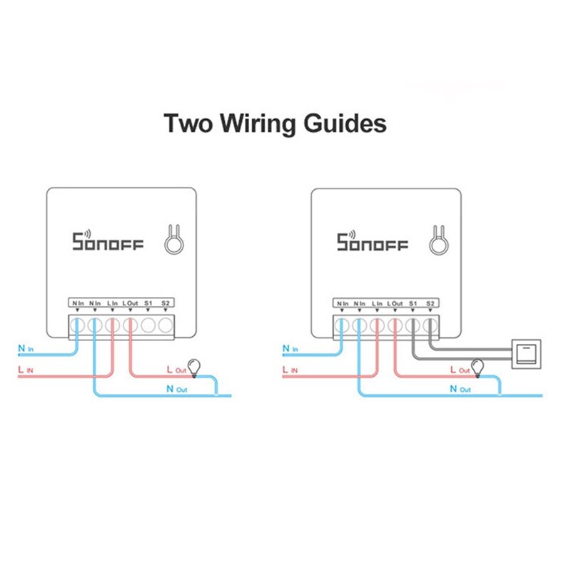 Sonoff MINI DIY Smart Switch Home WiFi Wireless Switch Control Timer Support Alexa/Google Voice Intelligent Switch