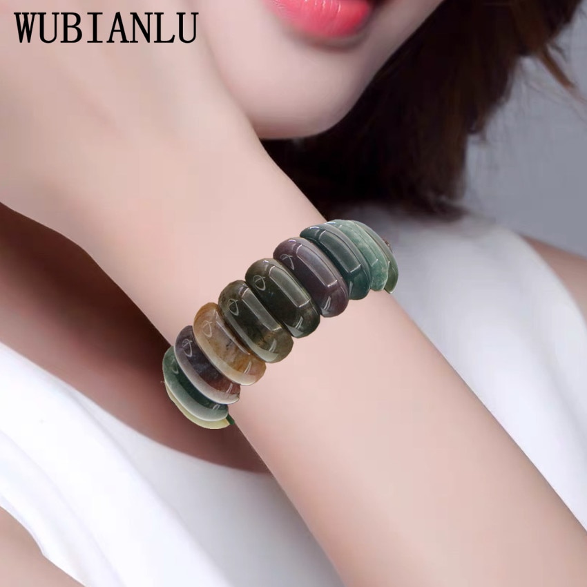 WUBIANLU-Bracelet en pierres d'agates naturelles pour femmes, 8 Styles, de luxe, tendance, diversifié, , Bracelets porte-bonheur