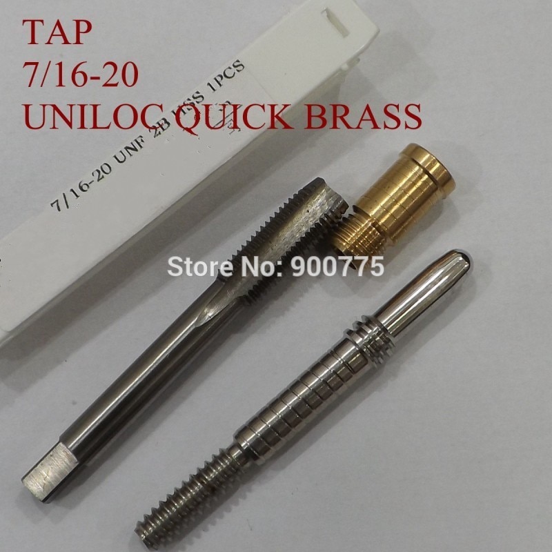 Uniloc Quick Release Brass Inserts Installtion Tap (7/16-20) Repairs Tool for Billiards Pool Sticks