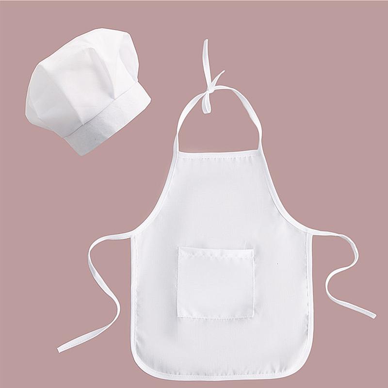 bambino Cappello da Cuoco Grembiule Cosplay Cuoco Vestiti Cuoco costume puntello Fotografia per il bambino Appena nato infantile Del Ragazzo di Stile