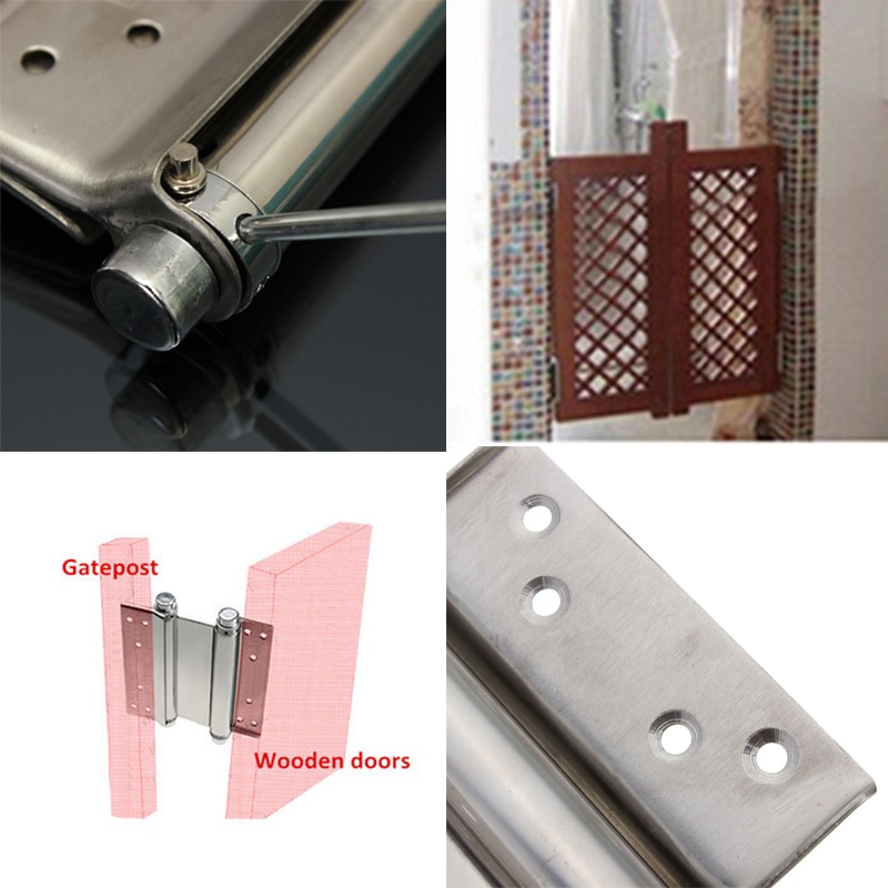 Best Price 2Pcs 3 Inch Double Action Spring Hinge Saloon Cafe Door Swing Western Door Hardware