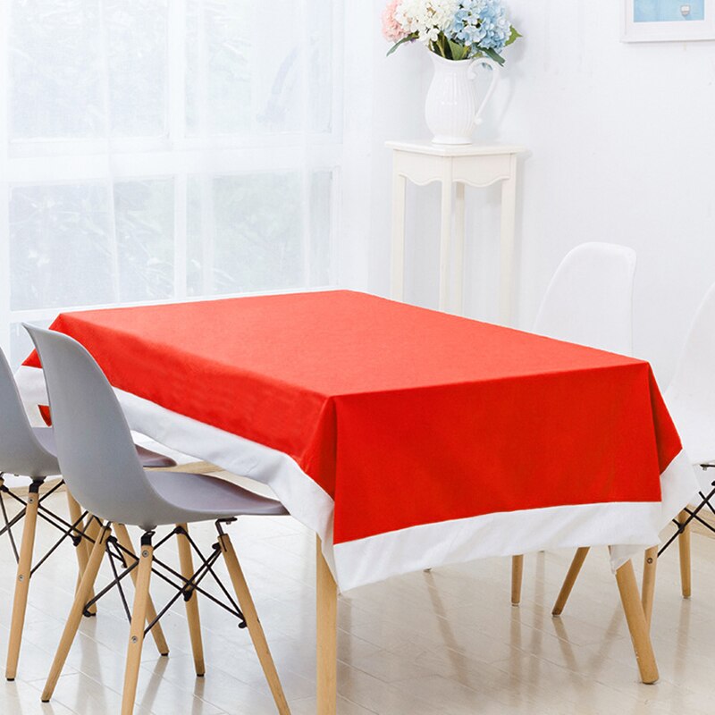 1,3x1,8 m Weihnachten Tisch Tuch Rot Rechteck Tisch Abdeckung Home Hotel Party Decor