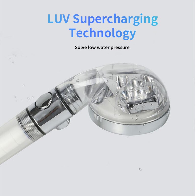 Bath PP Pure Cotton Water Filter Water Purifier Shower Head Stop Button Bidet High Pressure Water Saving Hand Sprayer Shower Set