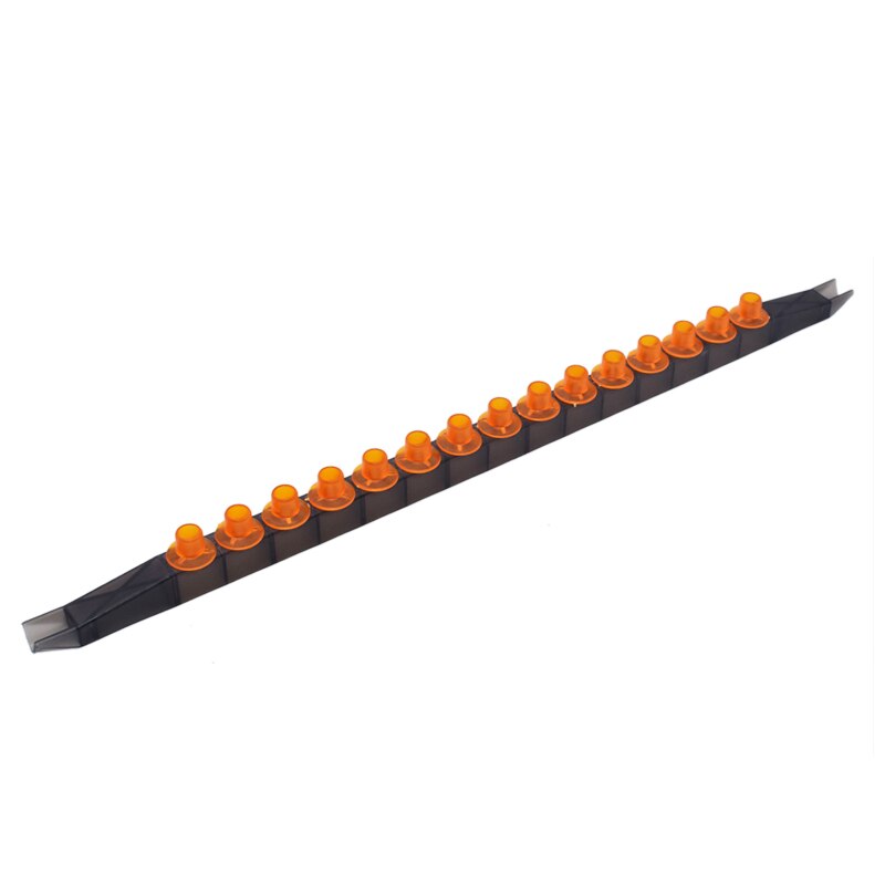 7PCS 15-Hole Cell Bar Frames with 100pcs Cell Cups Beekeeping Queen Rearing Base Mount Cell Cups with bee Frame JZ-BZ Cell bar: Orange