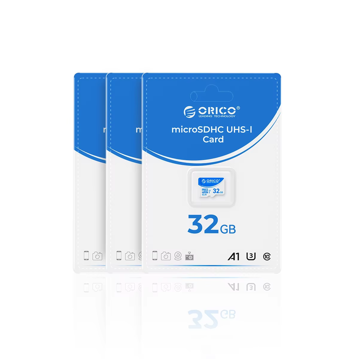 ORICO T3 128GB microSDXC UHS-I Memory Card, 70MB/s Read, 60MB/s, 4K UHD Recoding, U3, Class10, V30, A1, Micro SD for Camera: 128GB