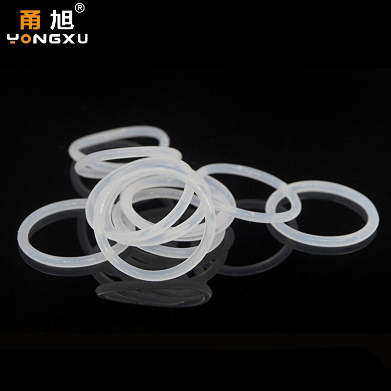 VMQ O squillare guarnizione guarnizione spessore CS1.8mm ID1.8-50mm anello in gomma siliconica isolamento rondella impermeabile assortimento bianco non tossico