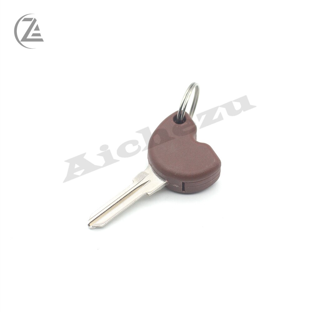 ACZ-llave ciega sin cortar, Chip transpondedor para Gilera, Vespa Piaggio, marrón,