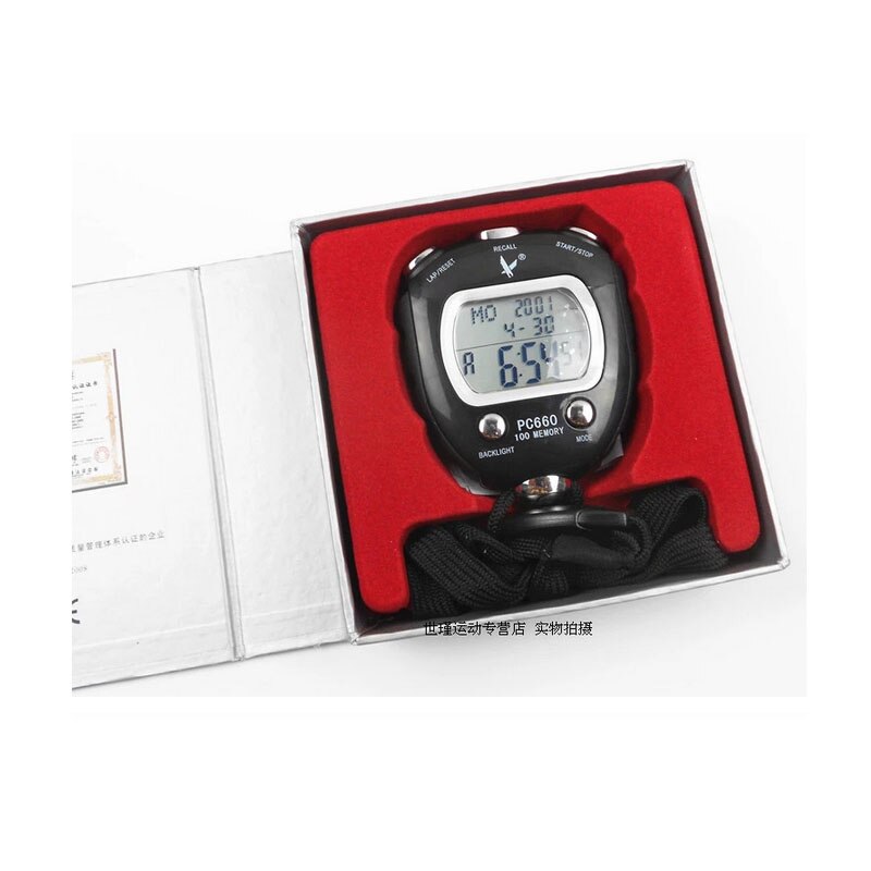 100 memory Electronic Stop watch chronograph Digital Sports stopwatch gym interval referee Equipment