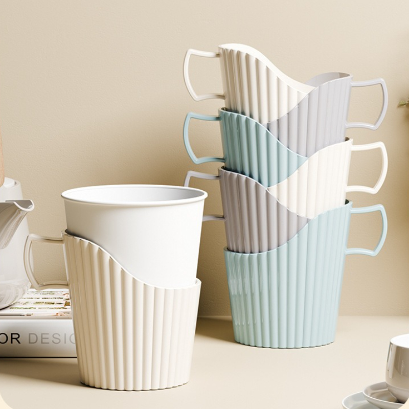 Portavasos de papel desechable, funda para taza de café expreso, antiescaldado, multifuncional, multiusos, para oficina y hogar, 6 uds.