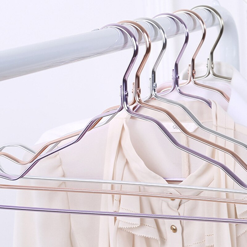 5 stks/set Closet Volwassen Rok Kleding Handdoek Magazijnstelling Aluminium Hanger Kast Ruimtebesparend Riem Kleerhanger