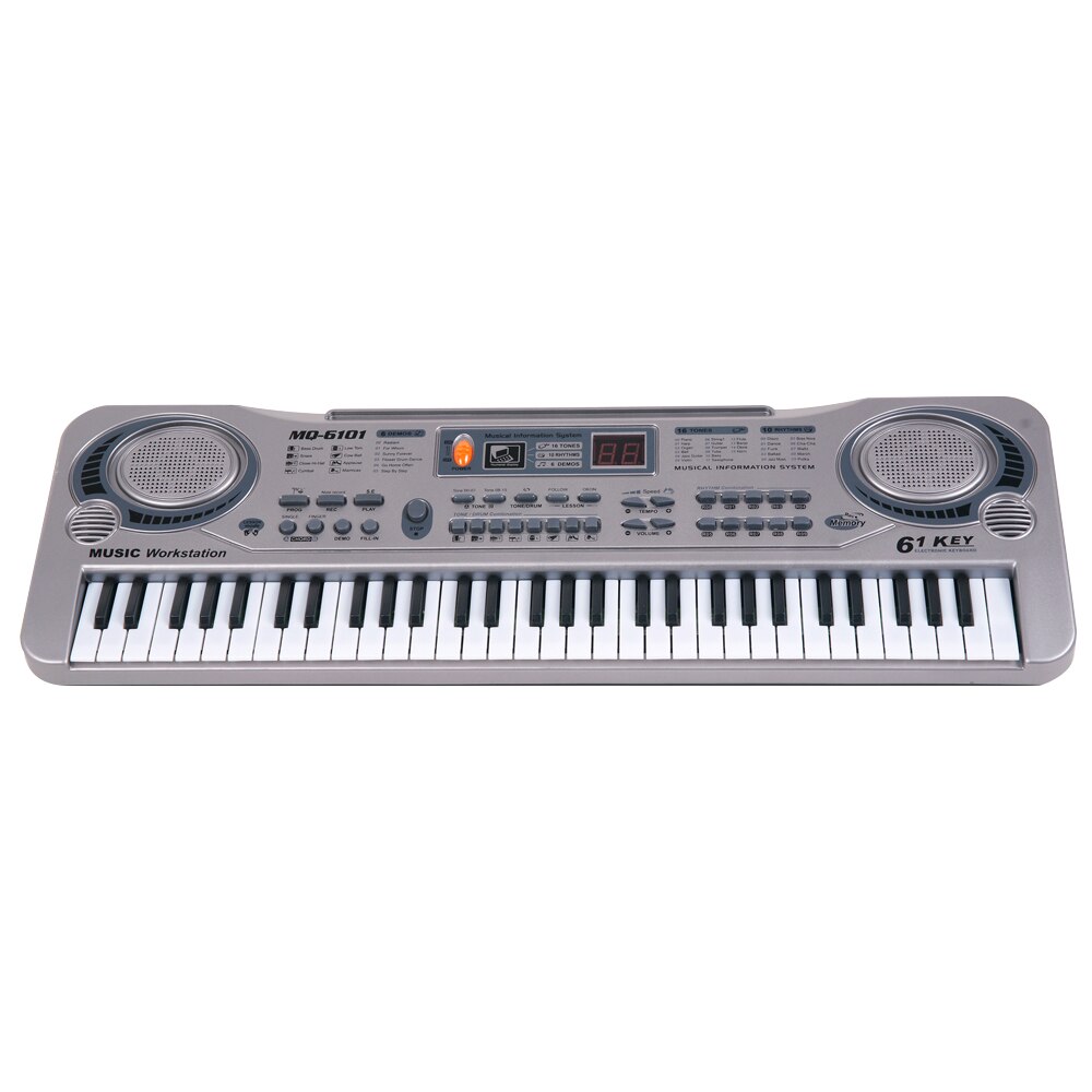 61 Keys Black Digital Music Electronic Keyboard Key Board Electric Piano Kids Musical Instrument