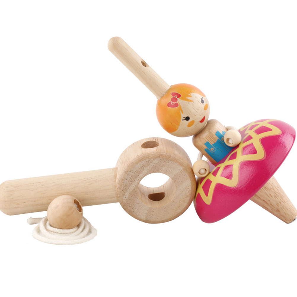 Prinses Houten Gyro Spinning Top Meisjes Speelgoed Kinderen Volwassen Relief Stress Desktop Tol Gyro Speelgoed Kinderen Verjaardagscadeautjes #30