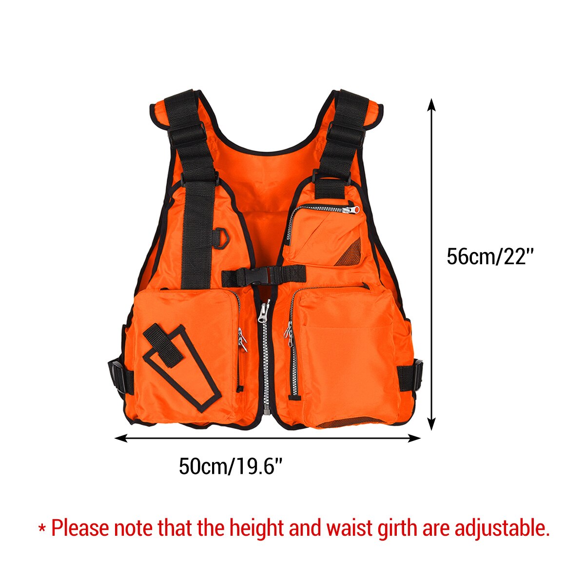 Adult Life Jacket Adjustable Multi Pocket Lifejacket Buoyancy Safe Sailing Kayak Canoeing Fly Fishing Watersport Aid Vest