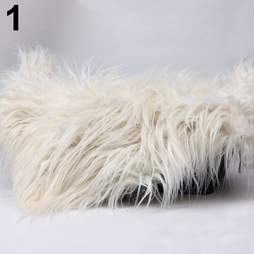 50 x 60cm Faux Fur Photography Photo Prop Baby Newborn Blanket Background Backdrop Rug Photography Prop Basket Stuffer Filler: Beige