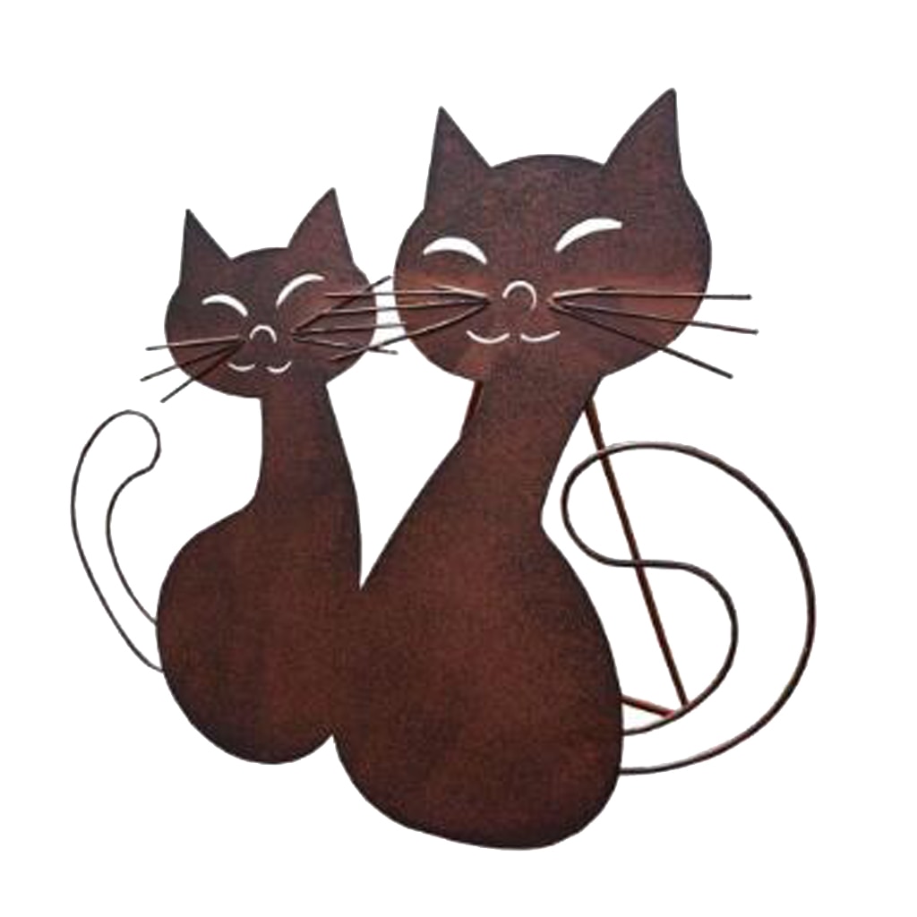 Waterproof Garden Home Animal Crafts Cat Modeling Ornaments Statue Sculpture Indoor Outdoor Art Decor