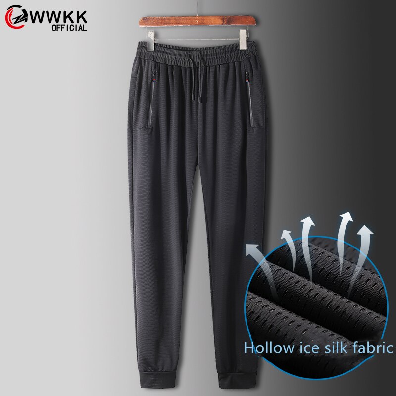 Wwkk Mannen Joggers Mannelijke Mesh Broek Casual Broek Joggingbroek Jogge Casual Sportscholen Fitness Joggingbroek