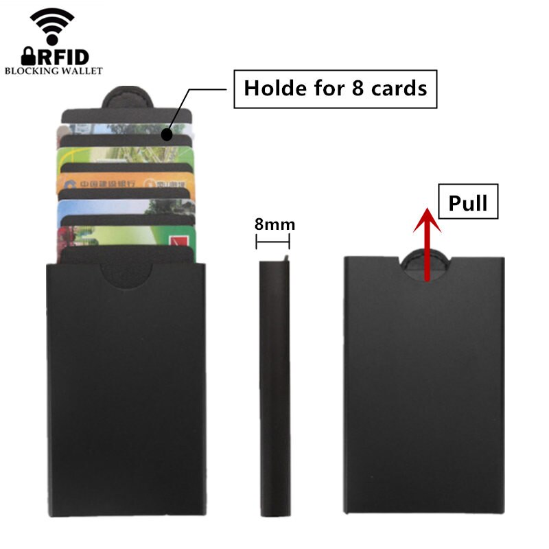 ZOVYVOL MÄNNER Aluminium Karte Lagerung Kasten Gestapelt Karte Paket Karte setzt Kreativität Geschäft Anti-diebstahl Ich würde Kreditkarte Halfter