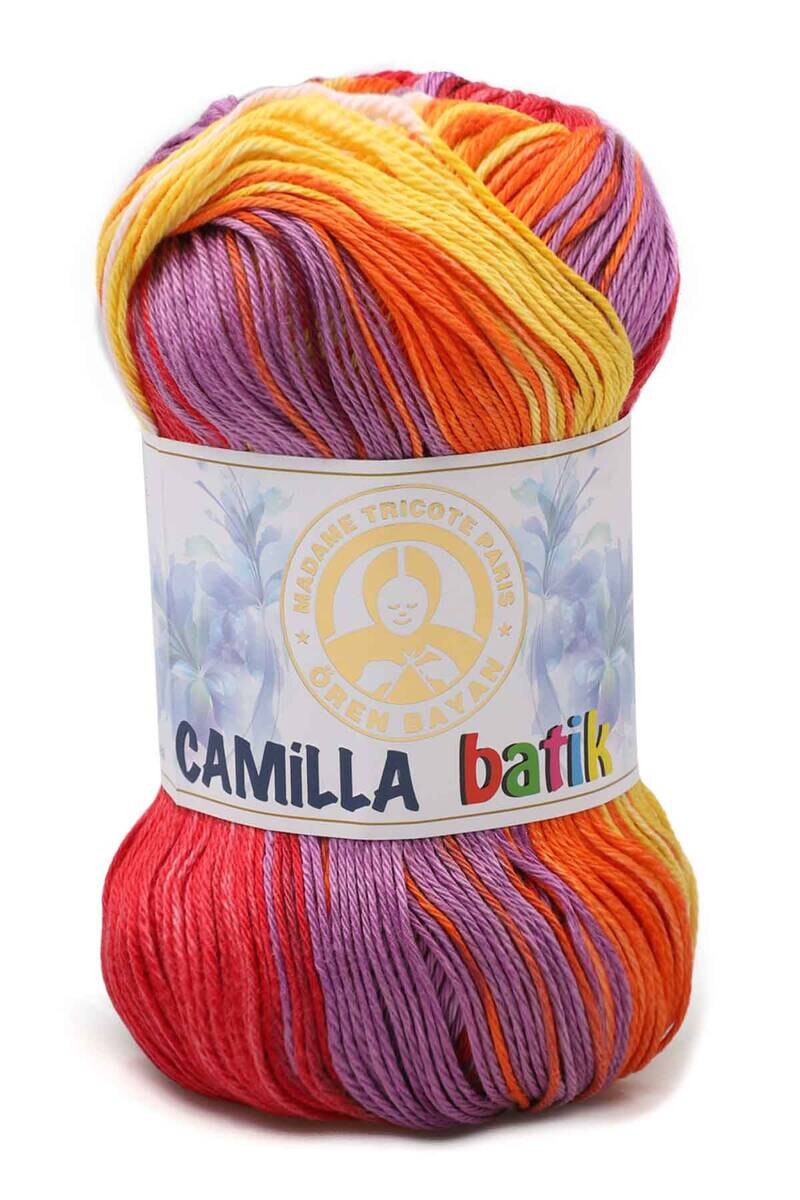 1 Pack ( 5 Balls ) Madame Tricote ( Oren Bayan ) Camilla Batik Hand Knitting Yarn Paris %100 Mercerized Cotton Crochet Tool Kit: 114