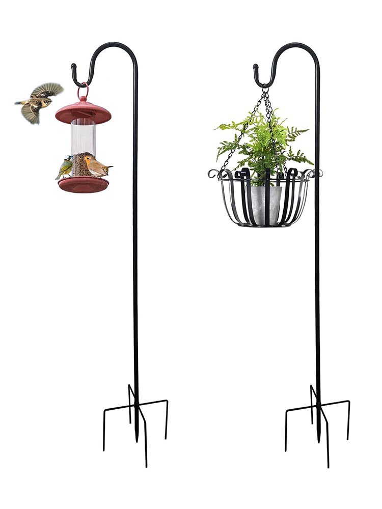 Shepherd Hooks Garden Ground Plant Stand Lantern Stake For Flower Basket Hanging Basket Wall Hanging Flower Pot Holder Judicious