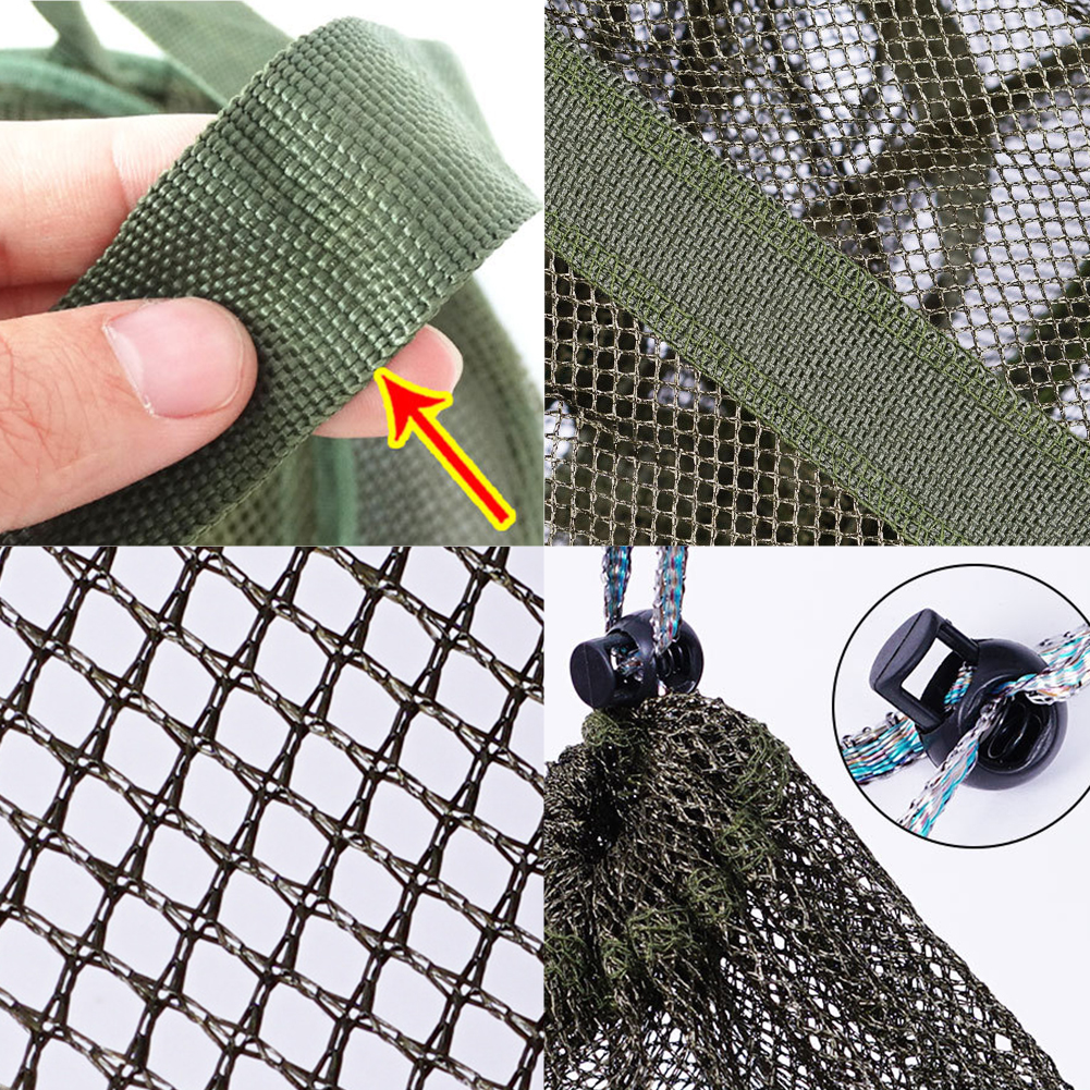 Portable Fishing Landing Net Pot Trap Fish Shrimp Mesh Cage Crab Crayfish Lobster Catcher Collapsible Fish Trap Fishing Supplies