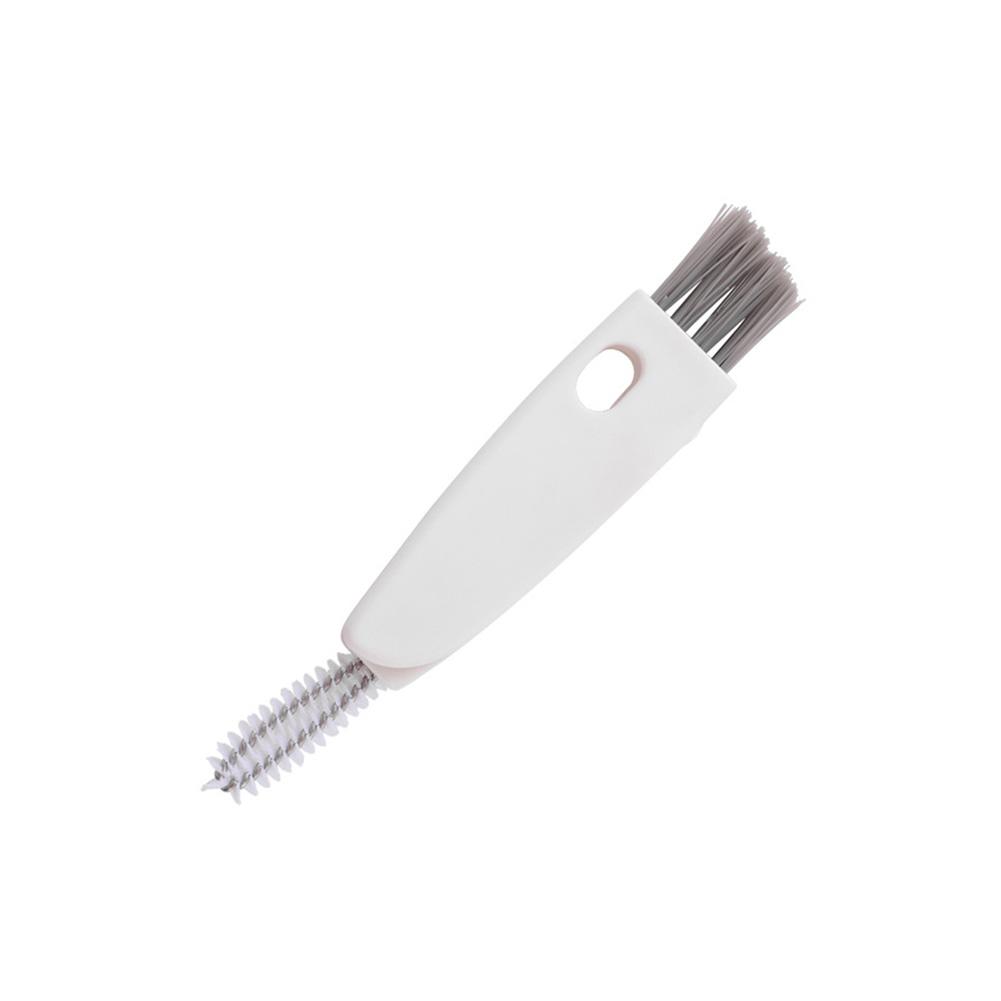 Dubbele Hoofd Groef Kloof Nylon Glas Borstel Lange Steel Cup Borstel Huishoudelijke Thee Keuken Wassen Cup Borstel Schoon Tool