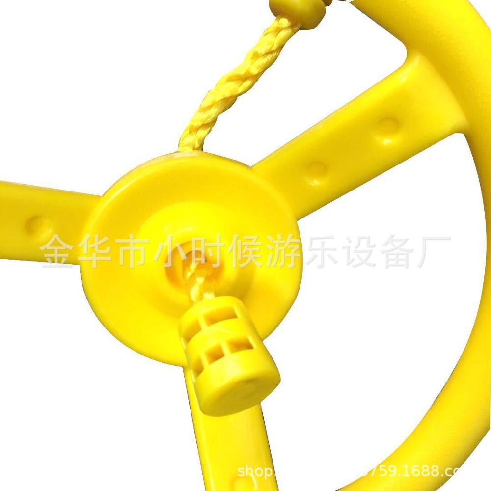 Kinder Fitness Ringe Kletter spiel Spielzeug Outdoor Training Aktivität sichere Sport Seil Schaukel Hänge ringe Kinder Kletter ausrüstung: Licht Grün