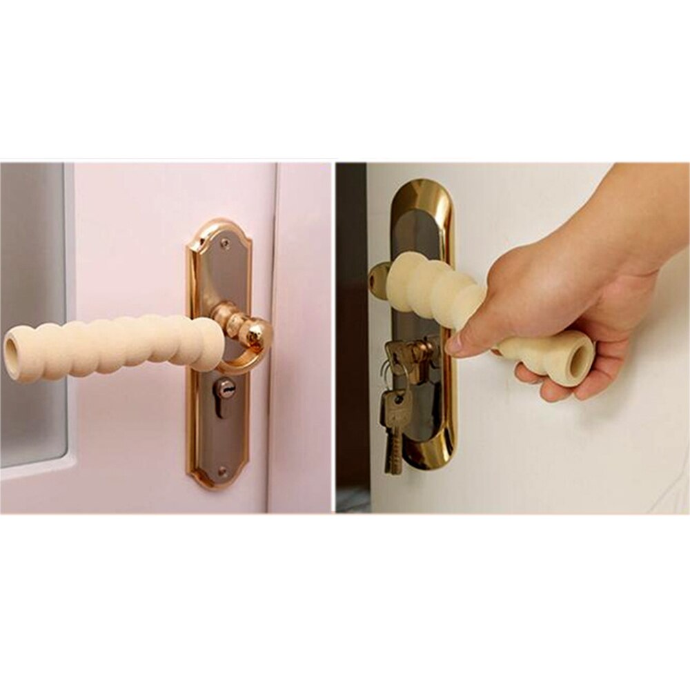 Protector de seguridad para bebés, guantes para manija de puerta de niño, productos protectores, cubierta de seguridad, herramientas de manilla de puerta de silicona