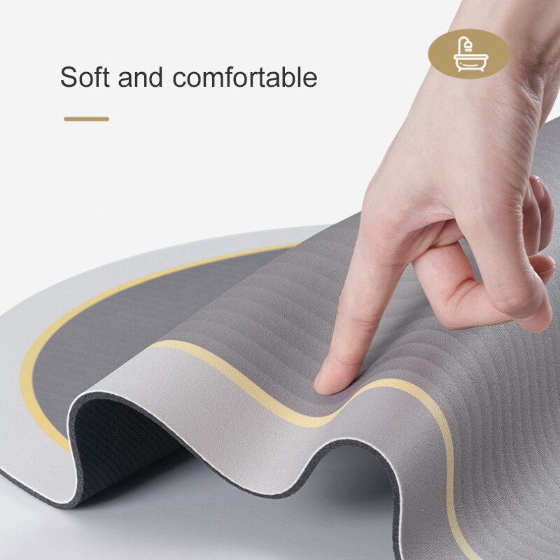 Non Slip Bath Mat Absorbent Quick Drying Diatom Mud Kitchen Floor Mats Bath Tub Side Area Rug Oil Proof Kitchen Entrance Doormat