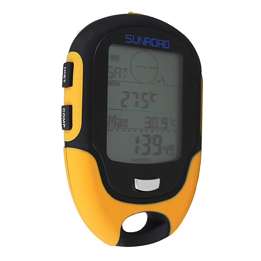 Fr500 vattentäta multifunktions lcd digital höjdmätare barometer kompass bärbar utomhus camping vandring klättring höjdmätare verktyg