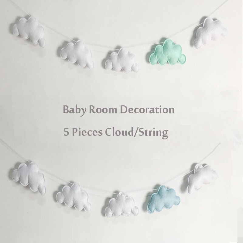 INS feutré nuage guirlande décoration murale suspendue, ornements nordiques, rideau de lit de bébé, décoration suspendue, tentes de chambre d&#39;enfants, décor suspendu