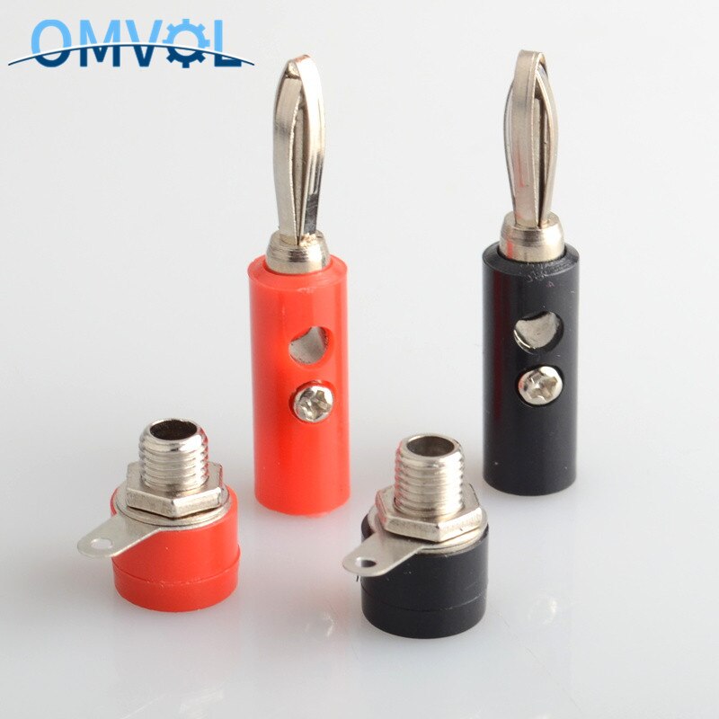 Kit Connettori Banana 4mm - 30 Pezzi Con Spine, Prese E Clip A Coccodrillo, Per Audio E Testing