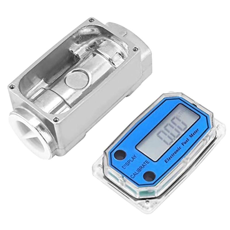 1″ Digital Turbine Gas Oil Fuel Flowmeter Pump Flow Meter Fuel Flow Meter