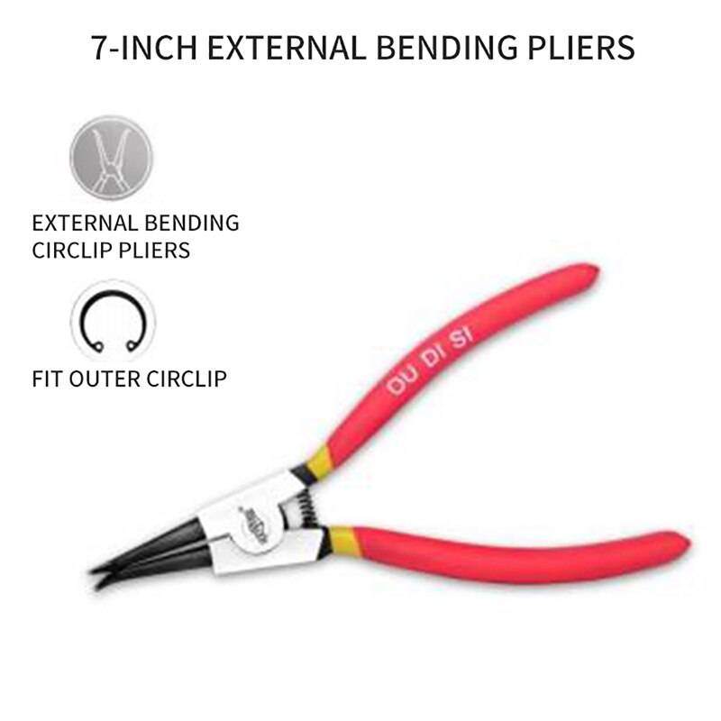 7in Heavy Duty Snap Ring Pliers for Removal Retaining Clip External Internal Circlip for Engine Repair 1PC: 2