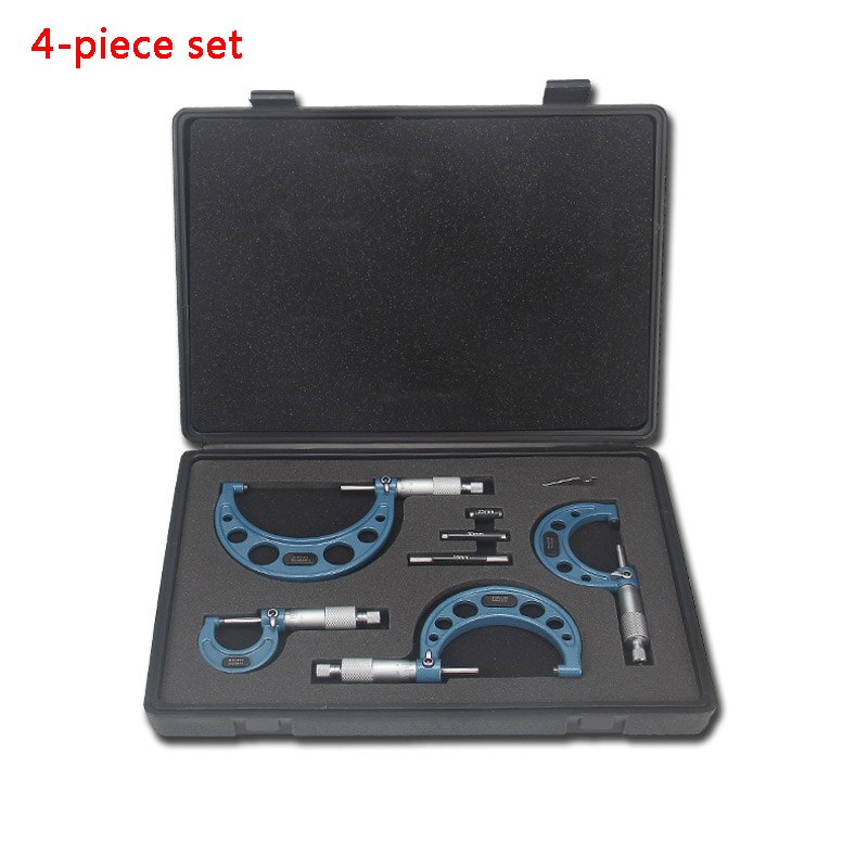 Outil de mesure micromètre à vis, outil de mesure, diamètre extérieur, tige de référence 0-75mm 0-100mm, 3 pièces, 4 pièces: Violet
