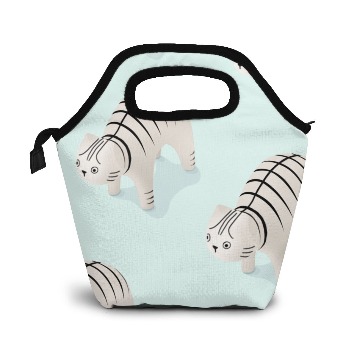 Sac à lunch à motif de chat, boîtes, sacs, boîte de pique-nique isotherme portable pour femmes et hommes: Default Title