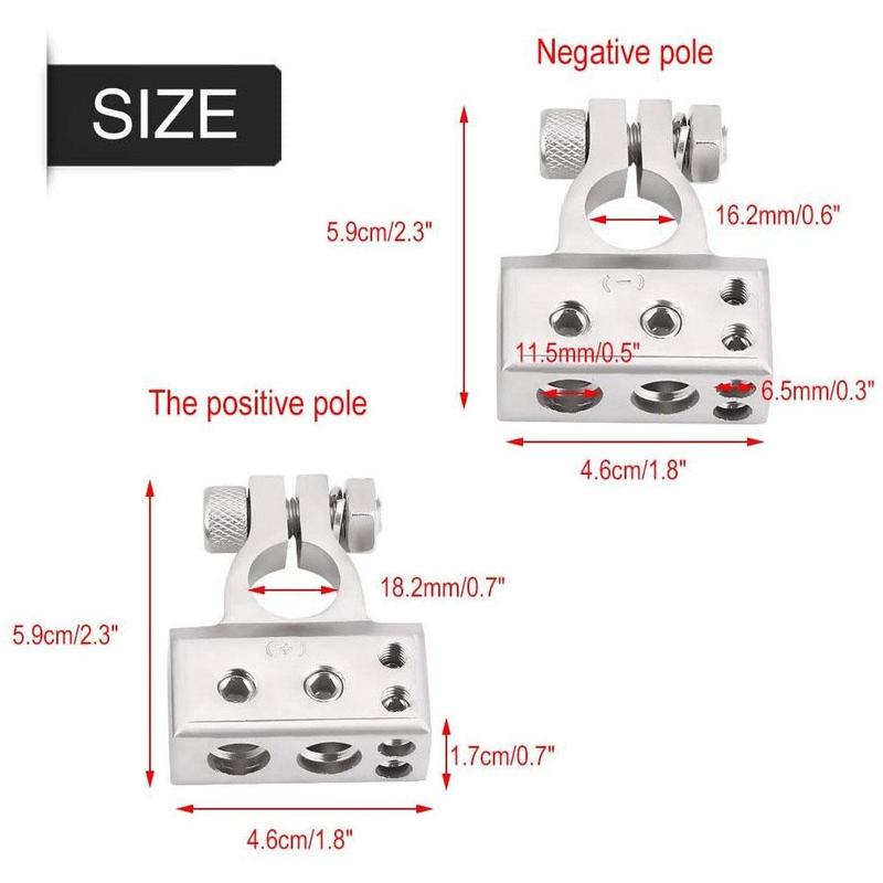 Car Battery Terminal Cover Car Battery Clip Connector Audio modified Battery Head,Battery Clip Fit for most car, boat